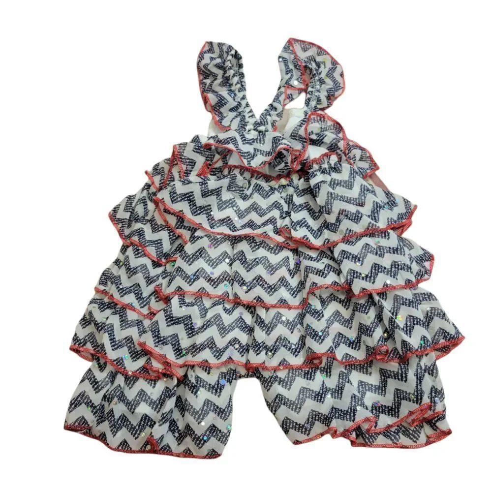 Little Lass patriotic romper 12mo